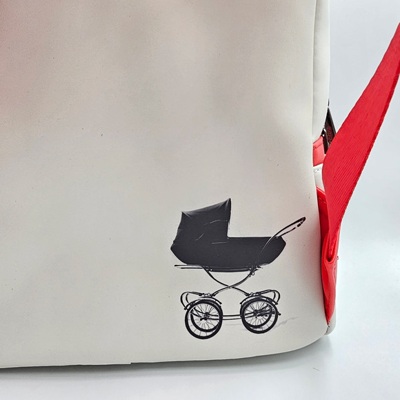 Loungefly Annabelle Cosplay Halloween Horror White Mini Backpack Bag New - Picture 6 of 7